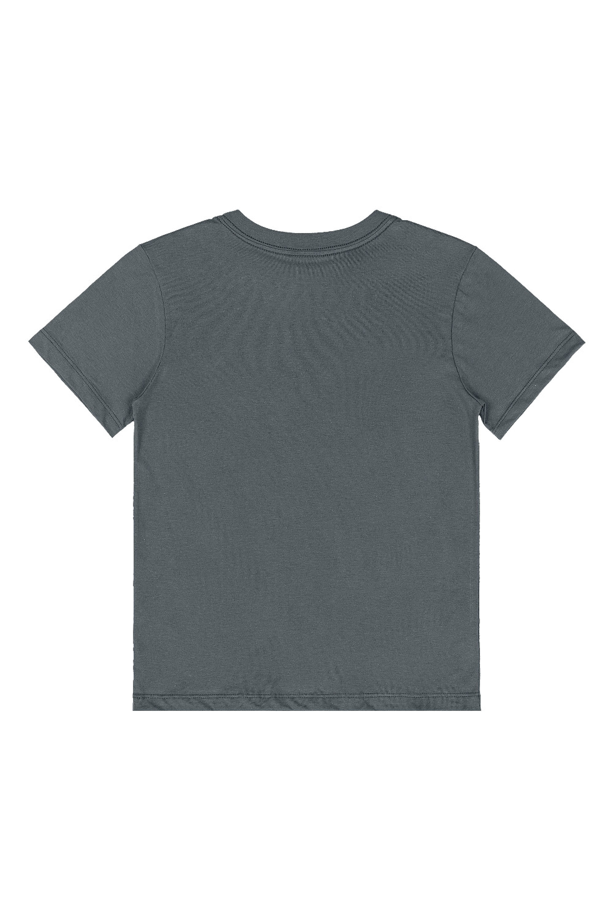 Conjunto Infantil com Camiseta e Bermuda Tropical (Cinza Escuro) Quimby - Imagem 40